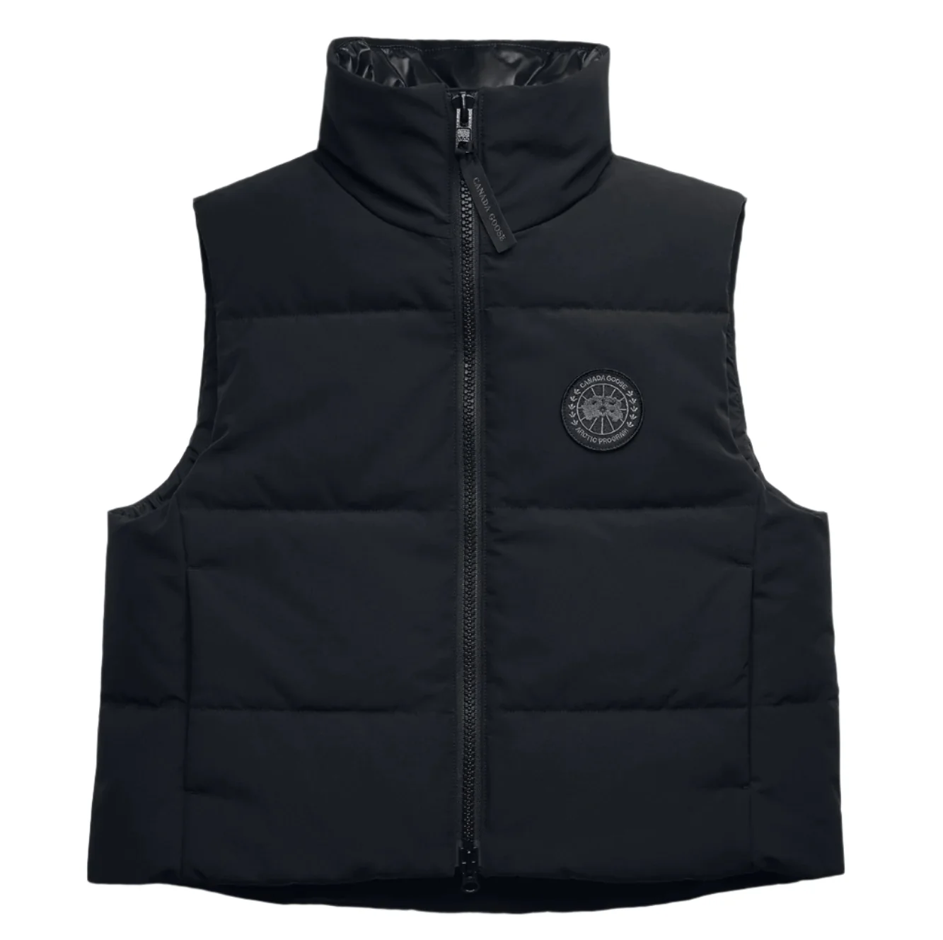 Grandview Cropped Vest Black Disc Black