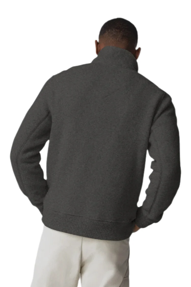 Lawson Fleece Jacket Black Disc Quarry Grey - Image 2