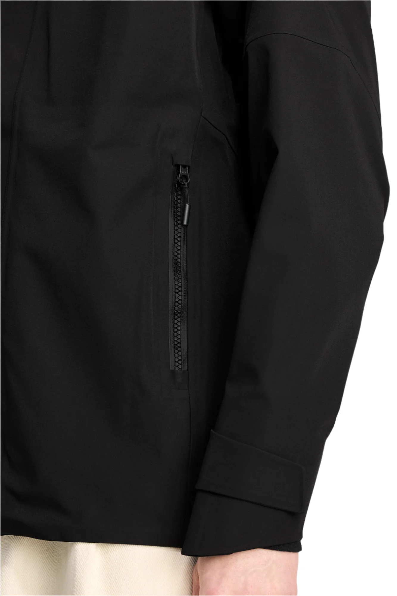 Men's Rupert Rain Jacket Black - Image 4