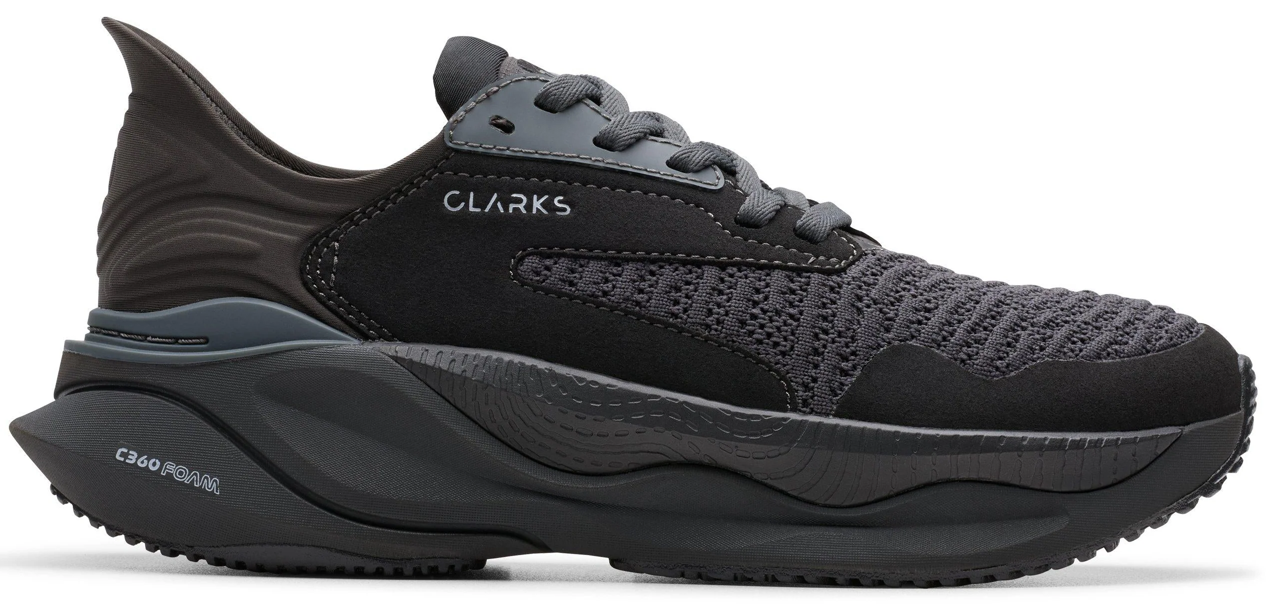 Clarks Pace Textile Black - Image 2