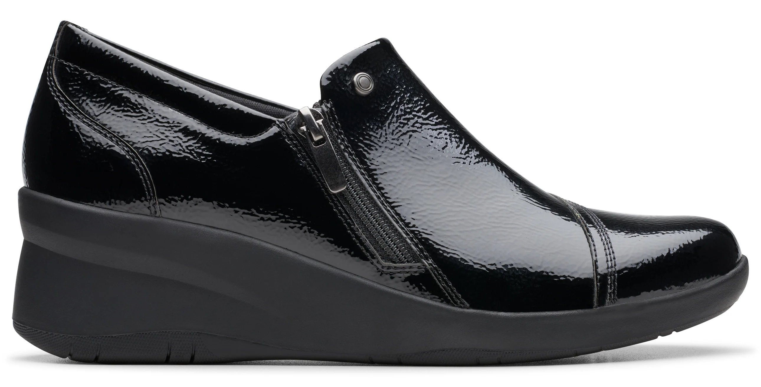 Suttyn Zip Crinkle Patent Black - Image 2