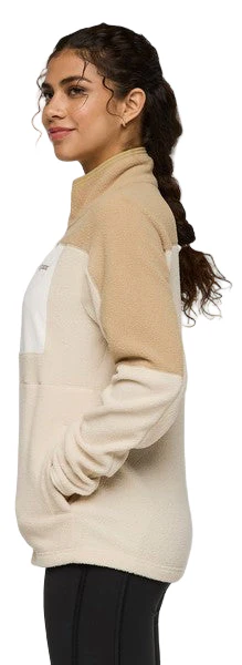 Abrazo Fleece Full-zip Jacket Khaki And Cream - Image 2
