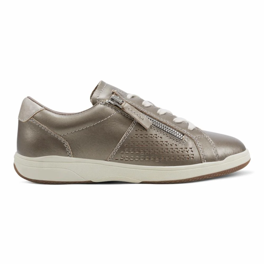 Netta-platinum-antique Gold-pearlized Nappa Sport- Gold Wide - Image 2