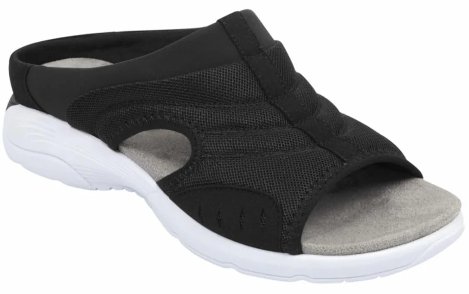 Traciee2 - Jet Black - Mesh - Micro Suede Black