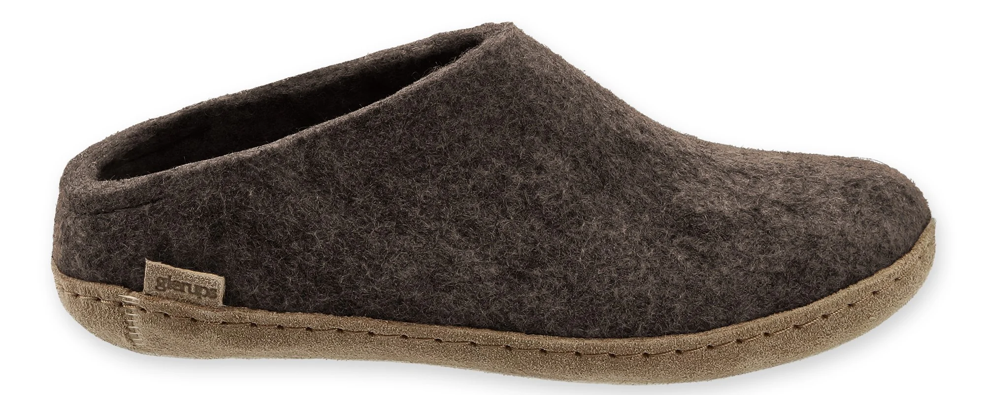 Wool Felt Clog Leather Sole - Image 2