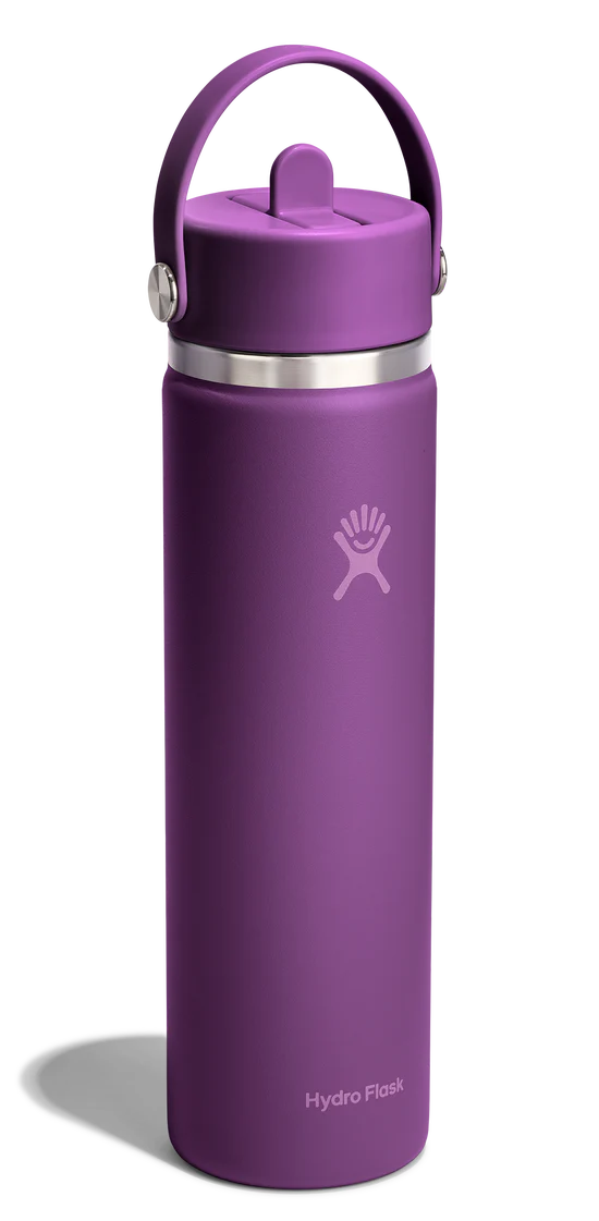24oz Wide Flex Straw Cap Beachplum Purple - Image 2