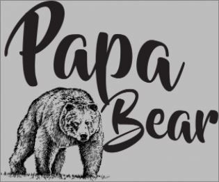 T-shirt Papa Bear Drawing - Image 2