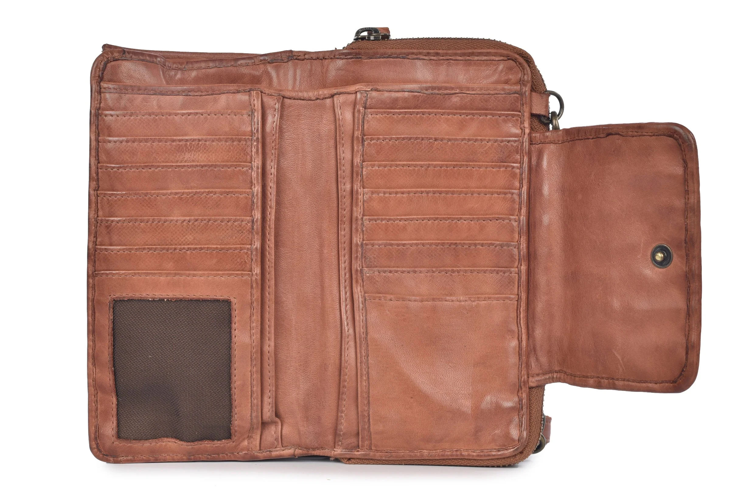 Lusso X-body Wallet Bag Cognac - Image 2