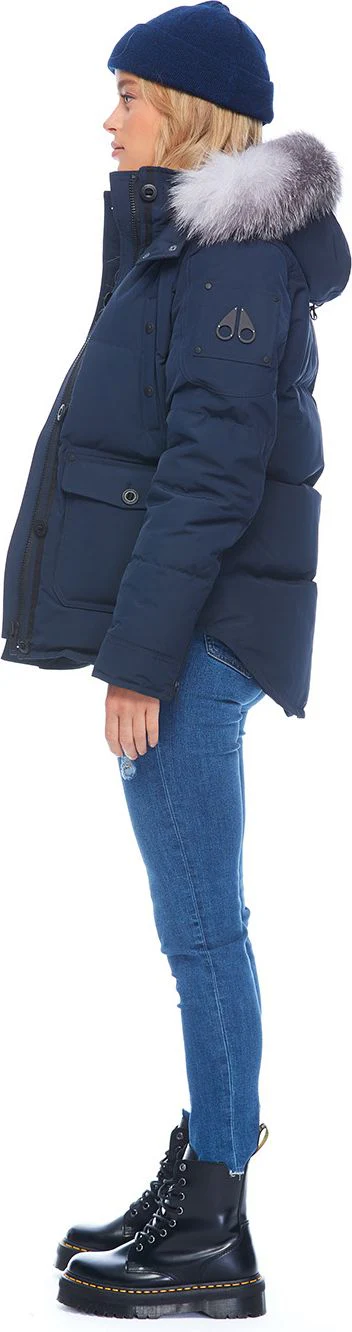 Anguille Jacket True Navy Frost Fox Fur - Image 3