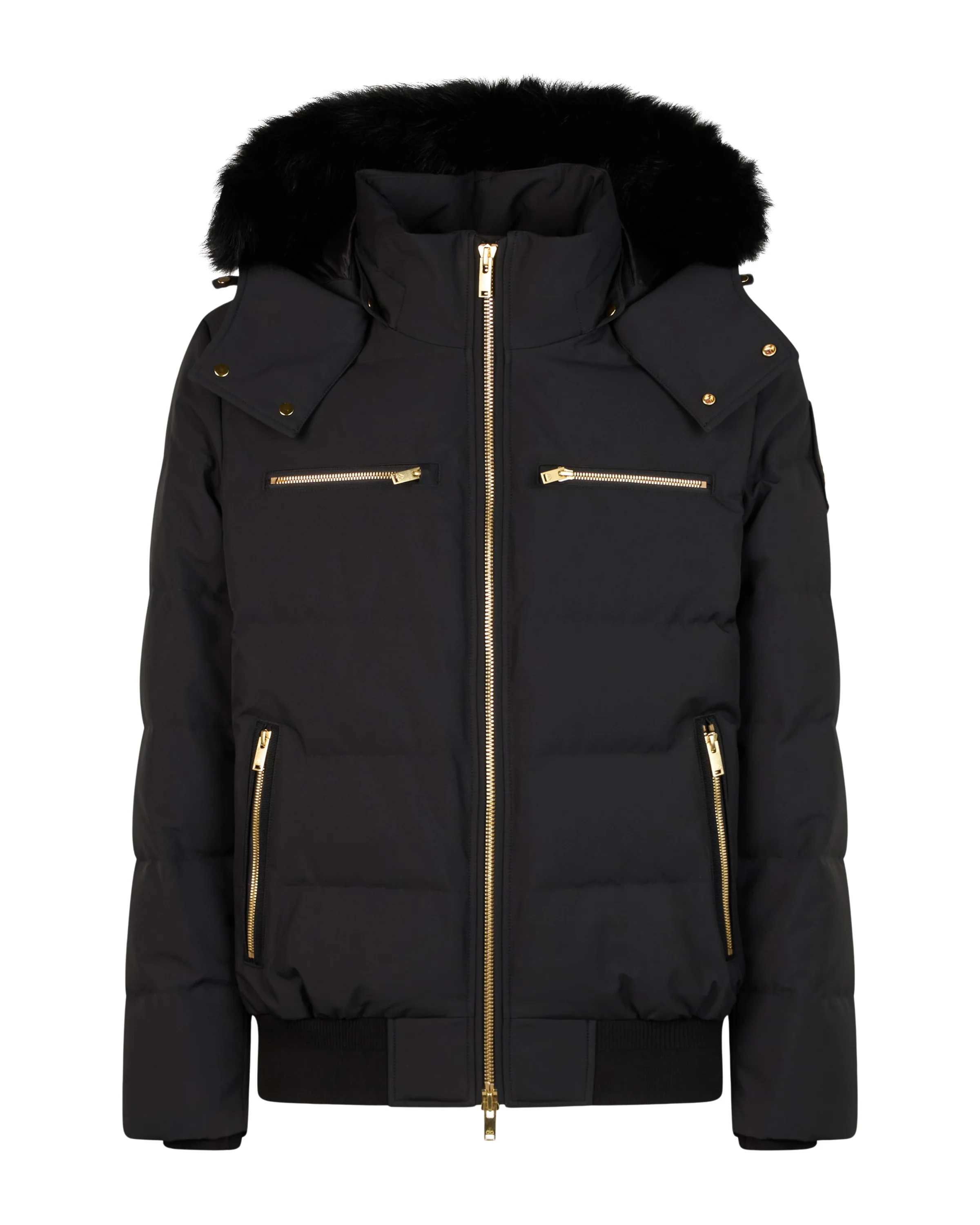 Cloud Bomber Shearling Gold Black With Black Shearling - Image 4