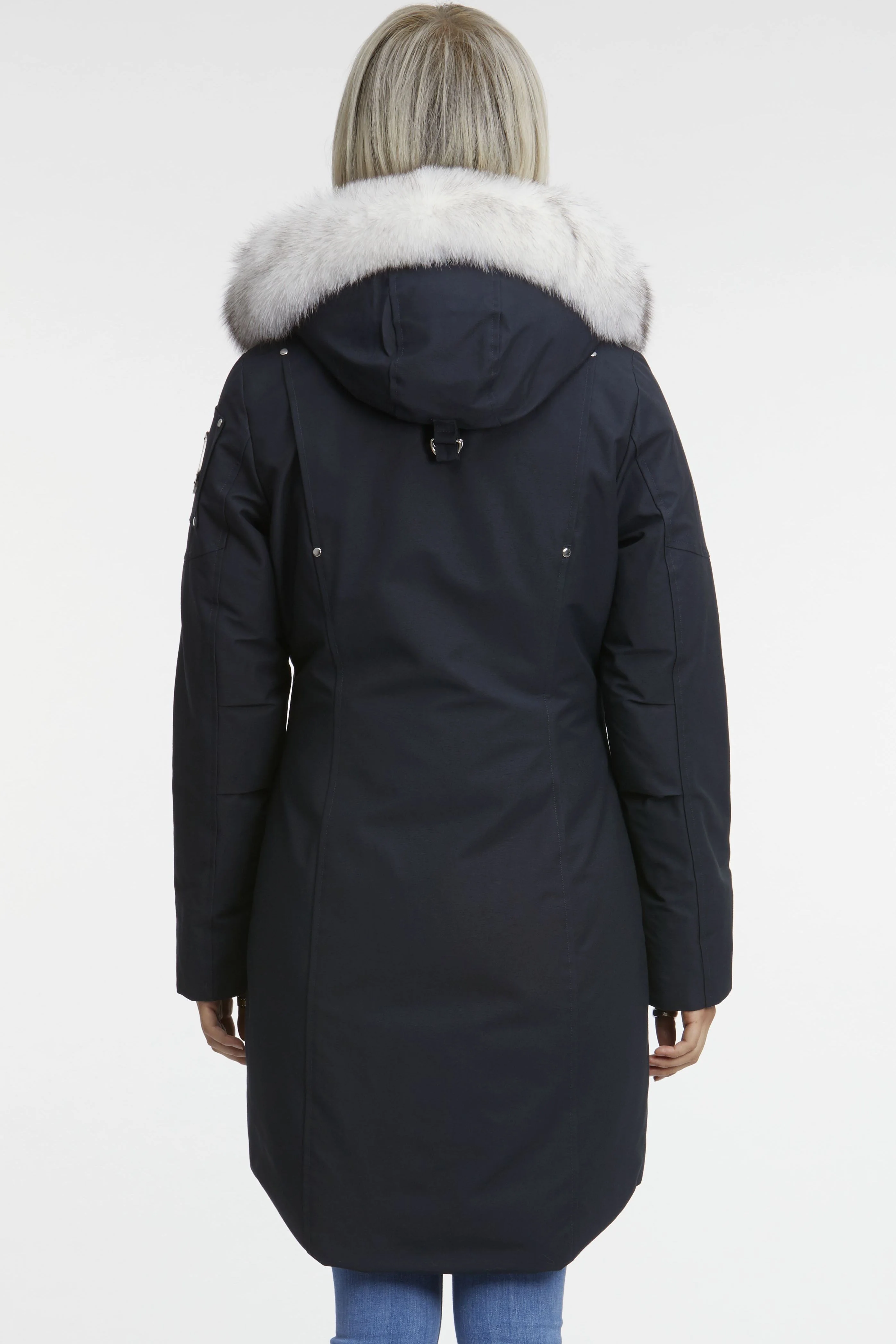Ladies Stirling Parka Navy-natural - Image 3