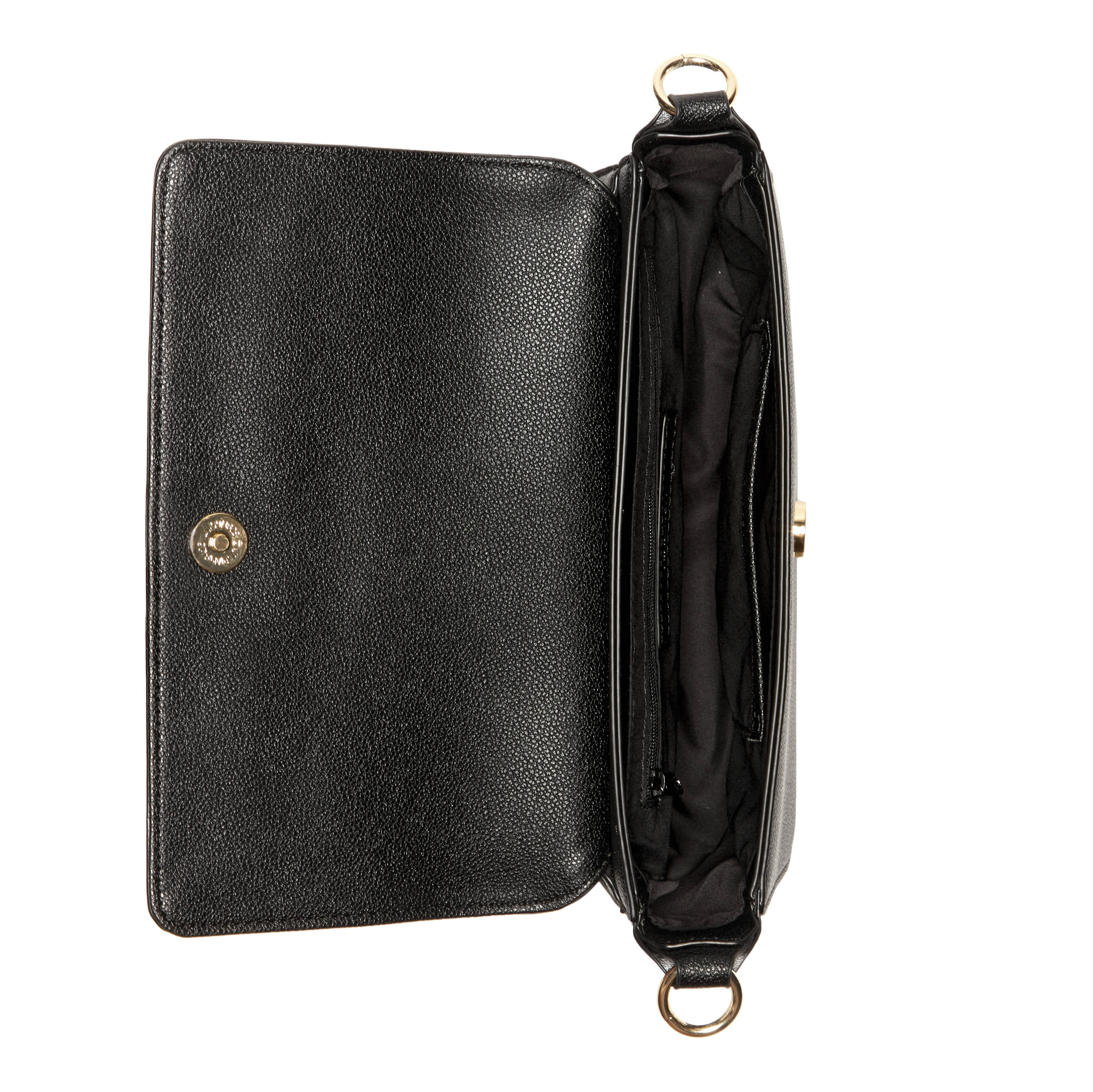 Siera Flap Shoulder Bag Black - Image 4