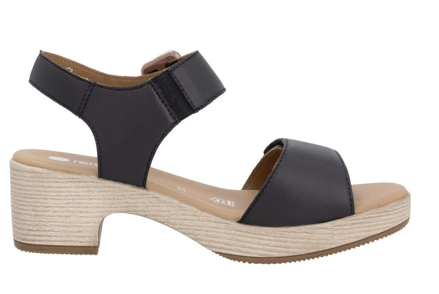 Black Heeled Sandal - Image 2