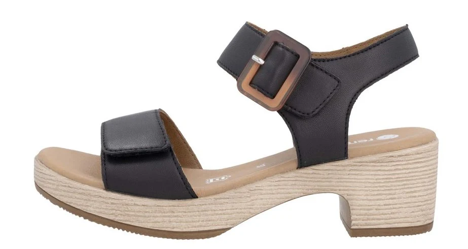 Black Heeled Sandal - Image 3