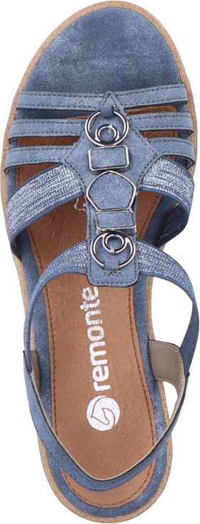 Blue Elastic Pull On Sandal - Image 4