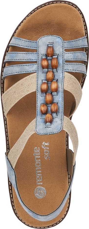 Blue/Grey Elastic Sandal - Image 6