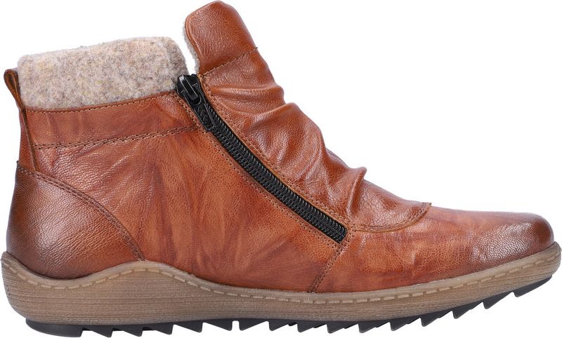 Brown Ruched Side Zip - Image 2