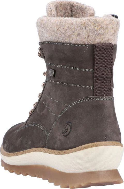 Grey Lace Up Boot - Image 5