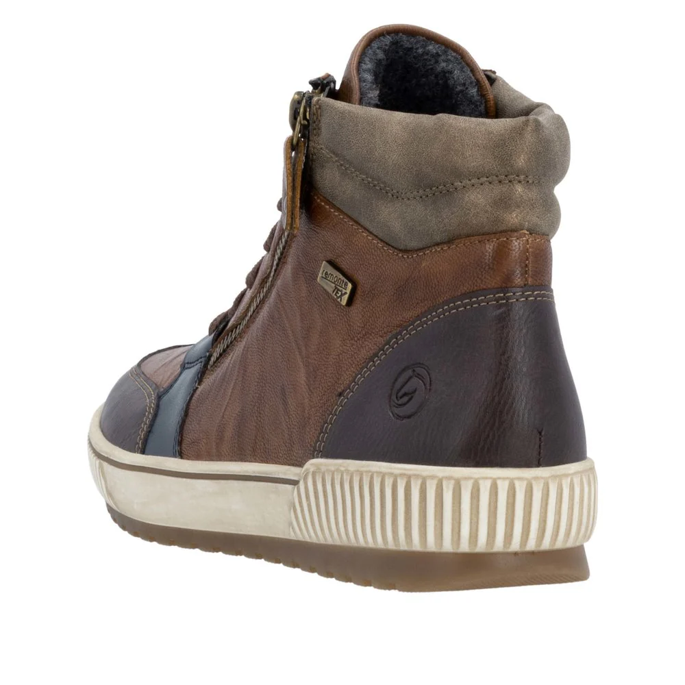 Tan Lace Up W Side Zip - Image 5