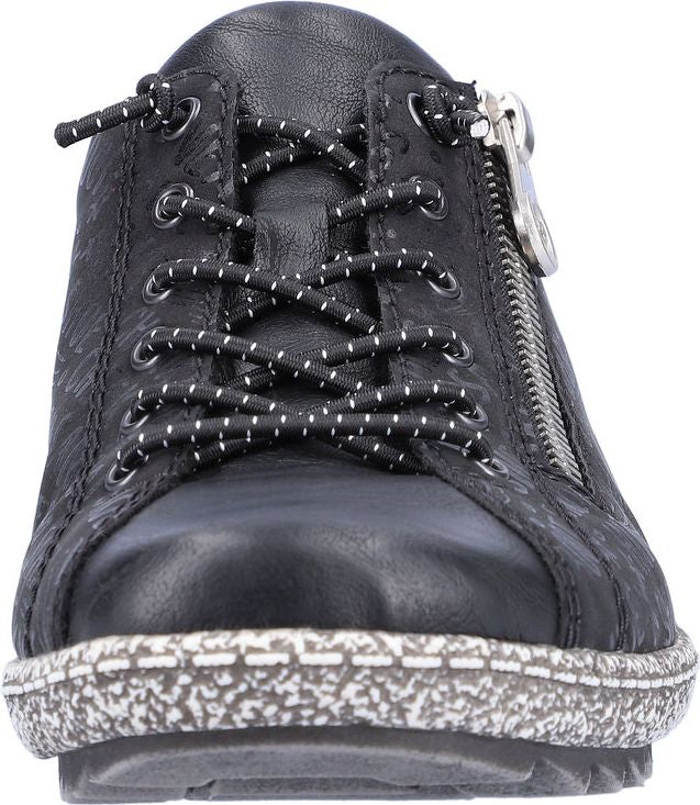 Black Lace Up With Side Zip - Image 4