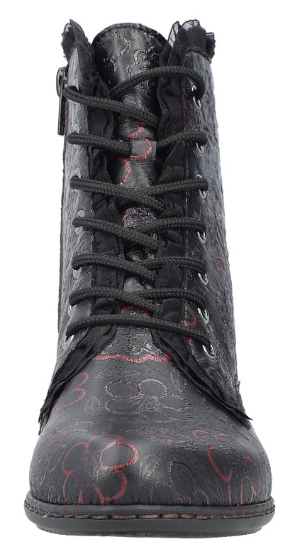 Black Multi Lace Up Boot - Image 4