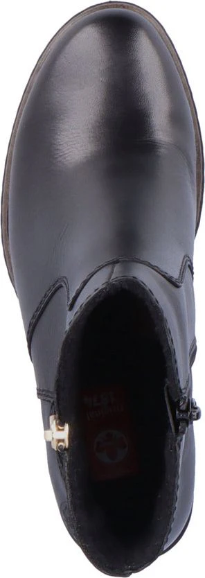 Black Side Zip High Heel - Image 6
