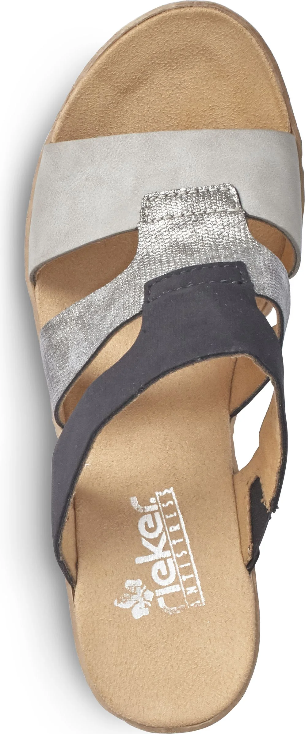 Black/Silver/Grey Wedge Slide - Image 5