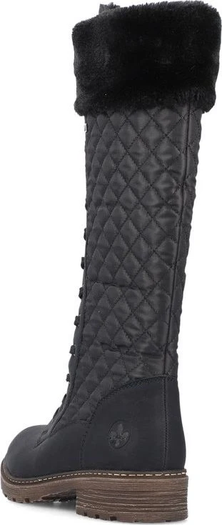 Black Tall Warm Lined Boot - Image 5