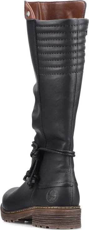 Black Tall Warm Lined Boot - Image 5
