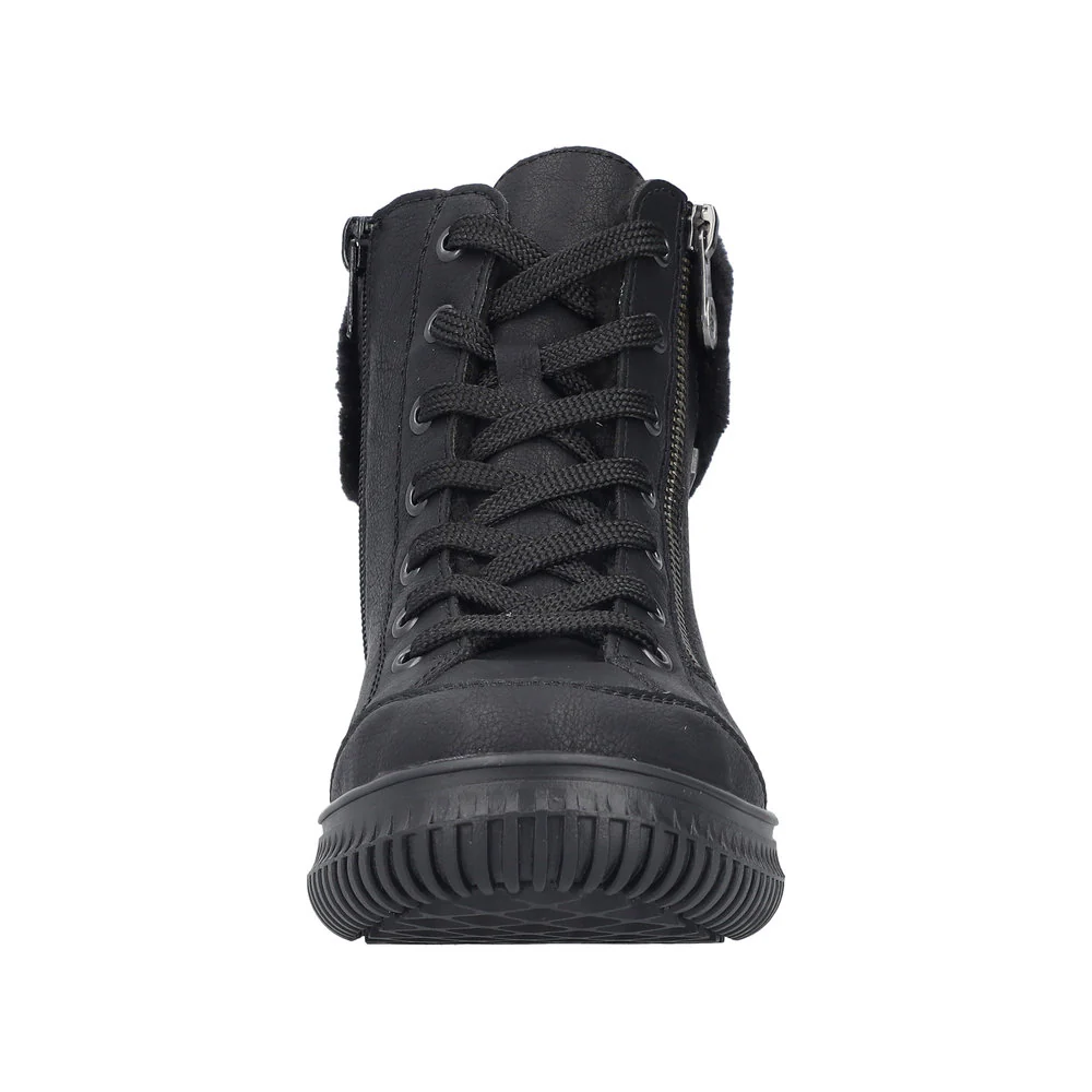 Black Warmlined Lace Up Boot - Image 6