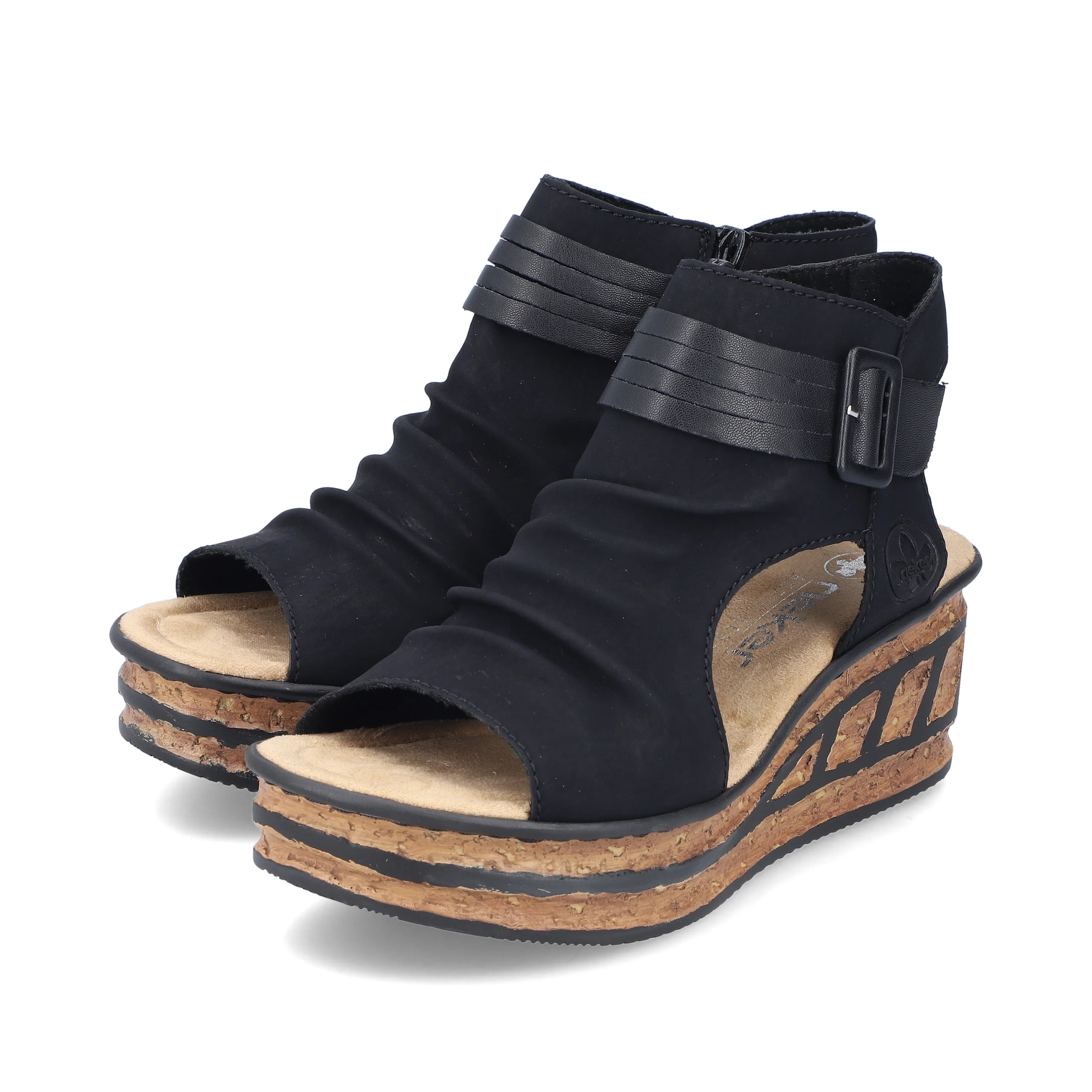 Black Wedge Sandal - Image 8