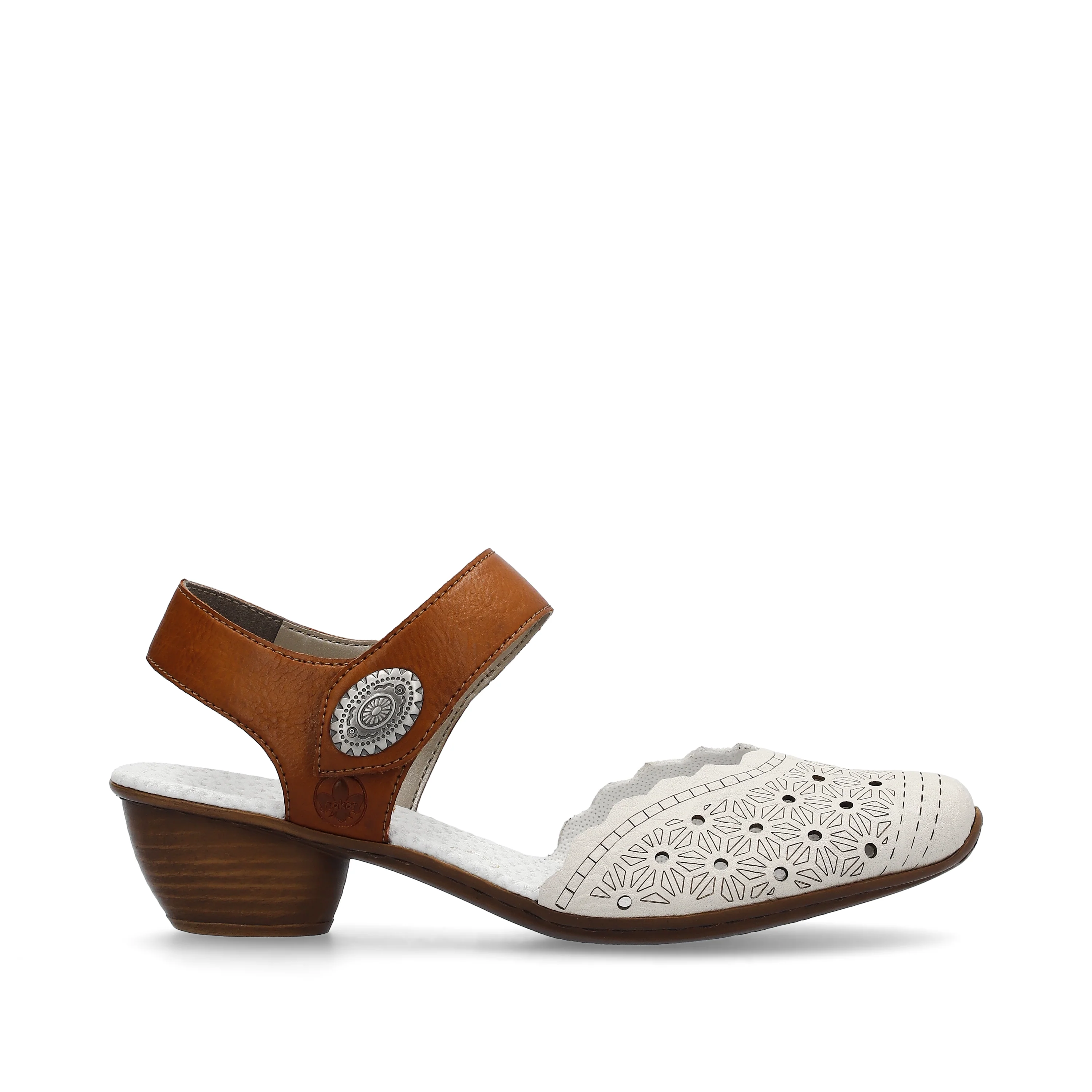 Cream Closed Toe Sandal - Image 2