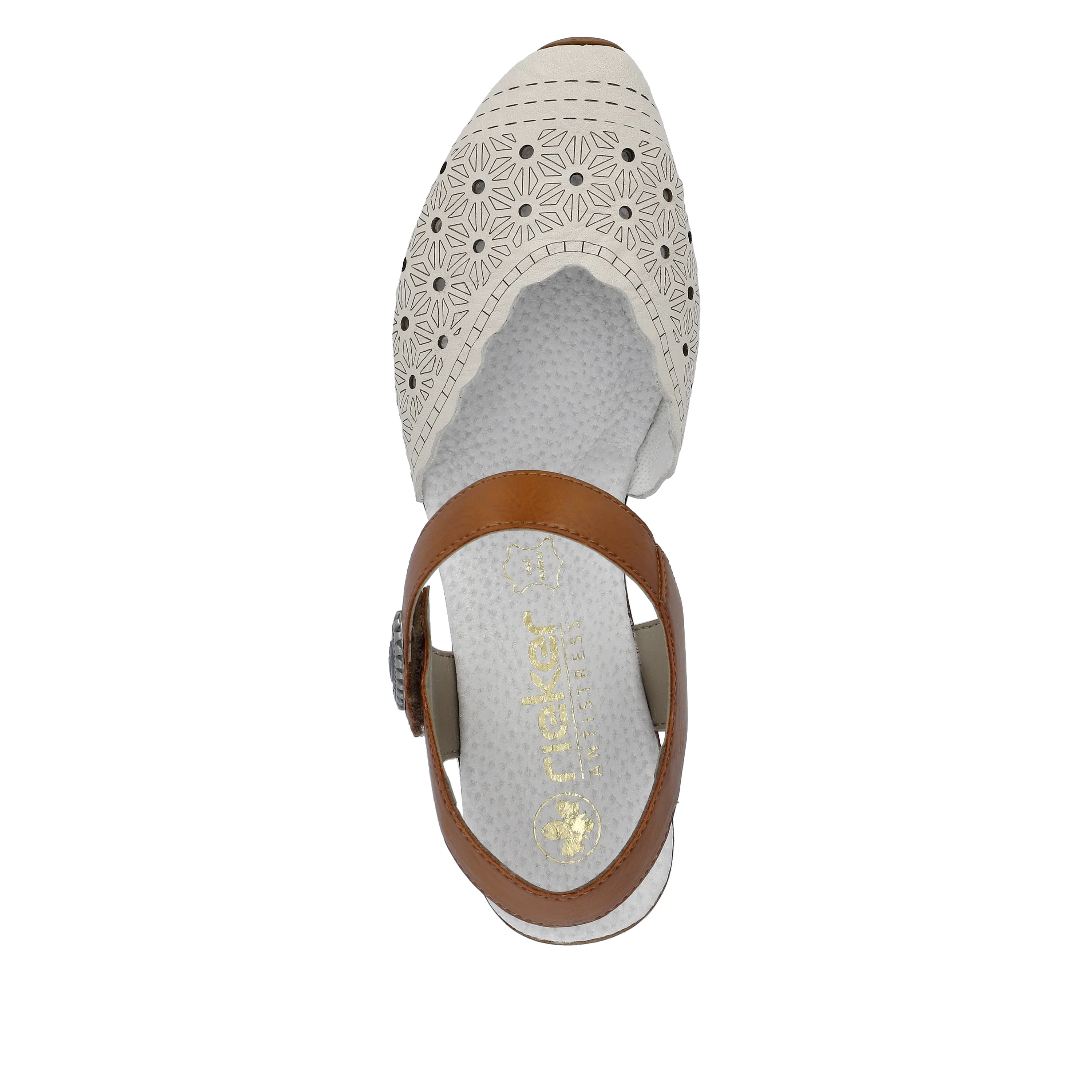 Cream Closed Toe Sandal - Image 7