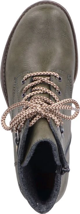 Forest Green Lace Up Boot - Image 6