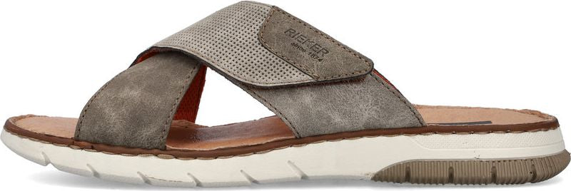 Grey Cross Strap Sandal - Image 3