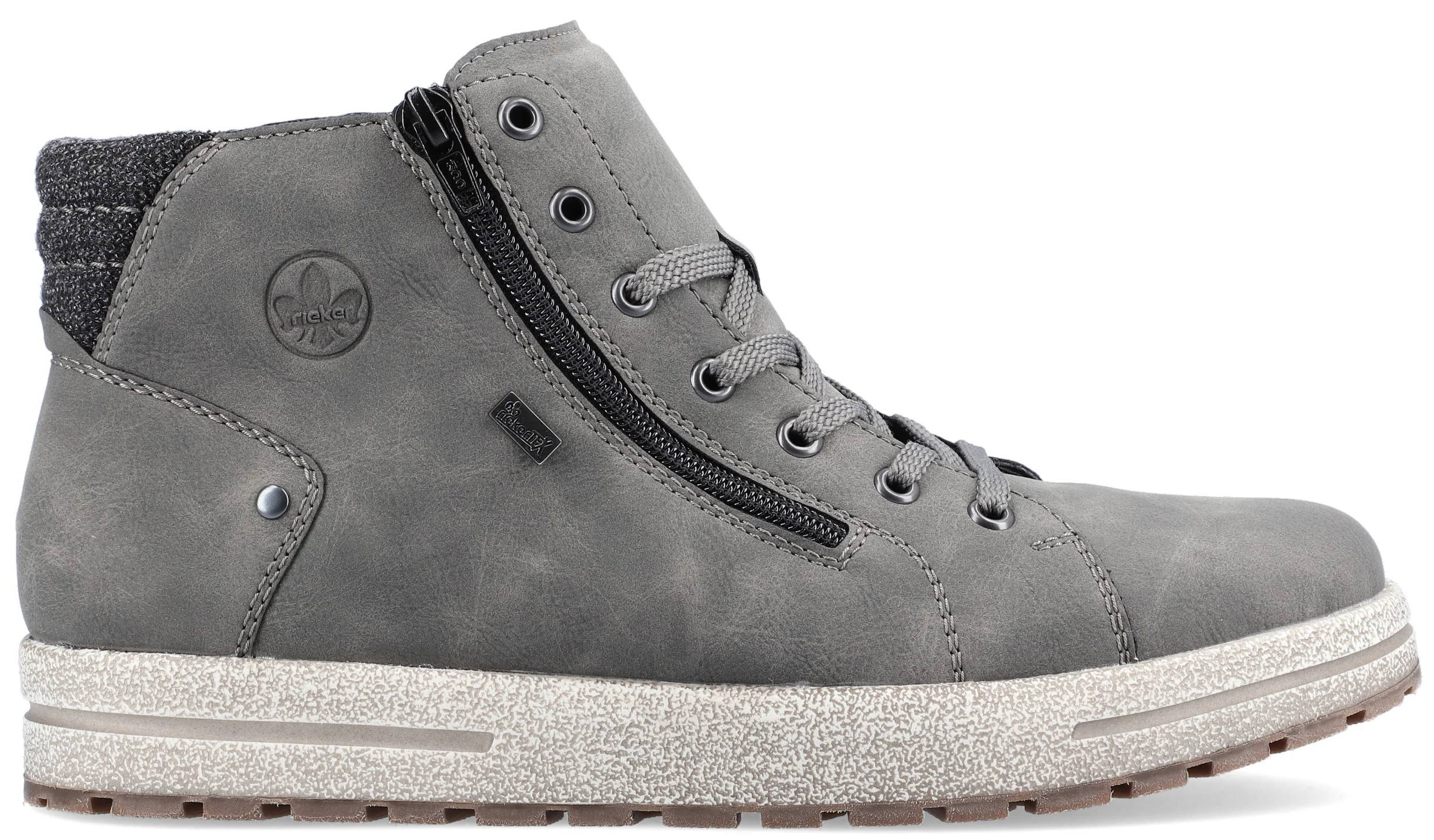 Grey Lace Up Boot