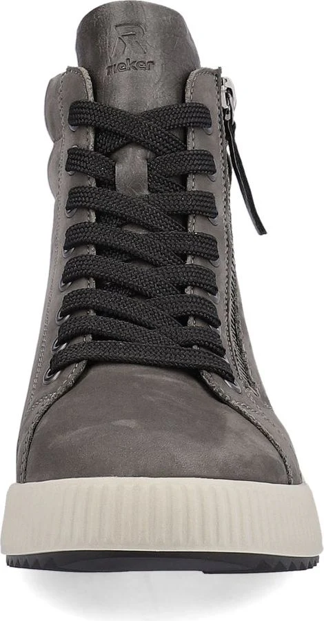 Grey Lace Up Boot - Image 4