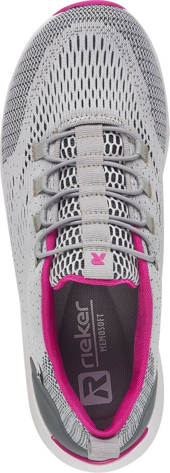 Grey/Pink Mesh Lace Up - Image 6