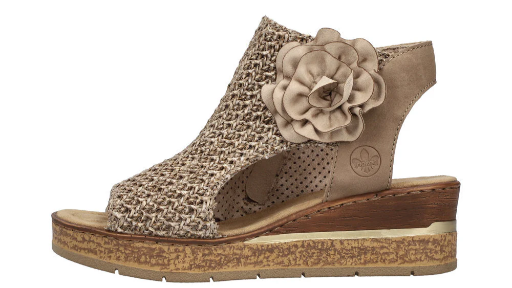 Pink Wedge Perf Sandal - Image 3