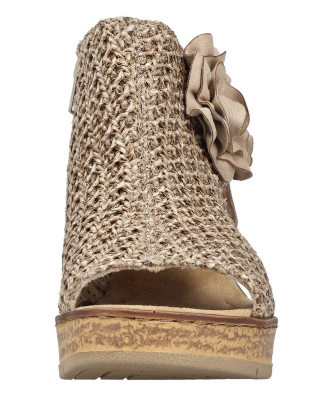 Pink Wedge Perf Sandal - Image 4