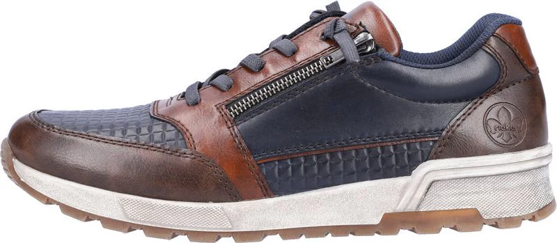 Navy Lace Up With Side Zip - Image 3