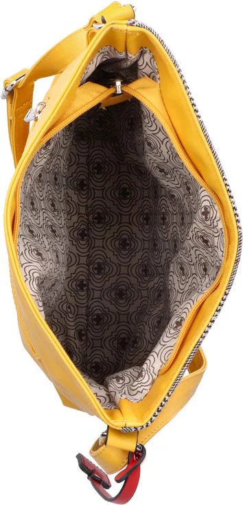 Purse Yellow With Grey/Red Plaid - Image 5