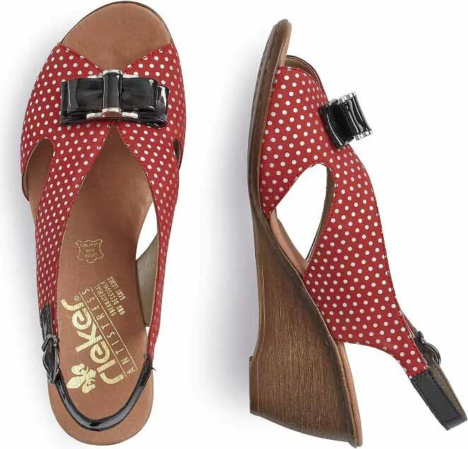 Red Polka Dot Slingback - Image 4