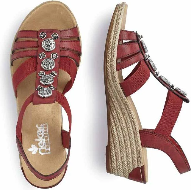 Red T-strap Sandal - Image 4