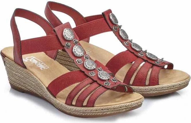Red T-strap Sandal - Image 5