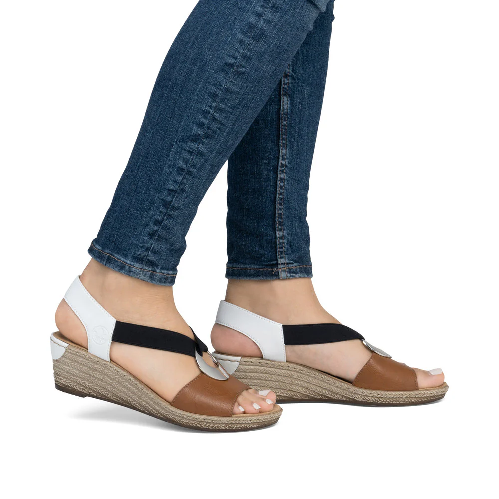 Tan Elastic Pull On Wedge - Image 9