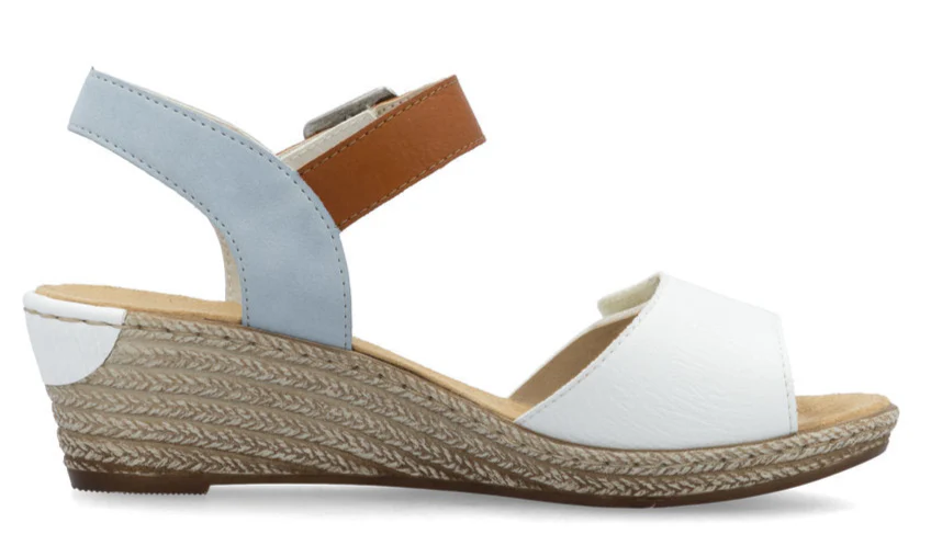 White 2 Strap Wedge - Image 2