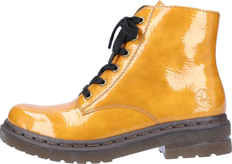 Yellow Lace Up Boot - Image 3
