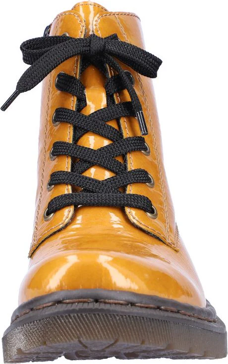 Yellow Lace Up Boot - Image 4