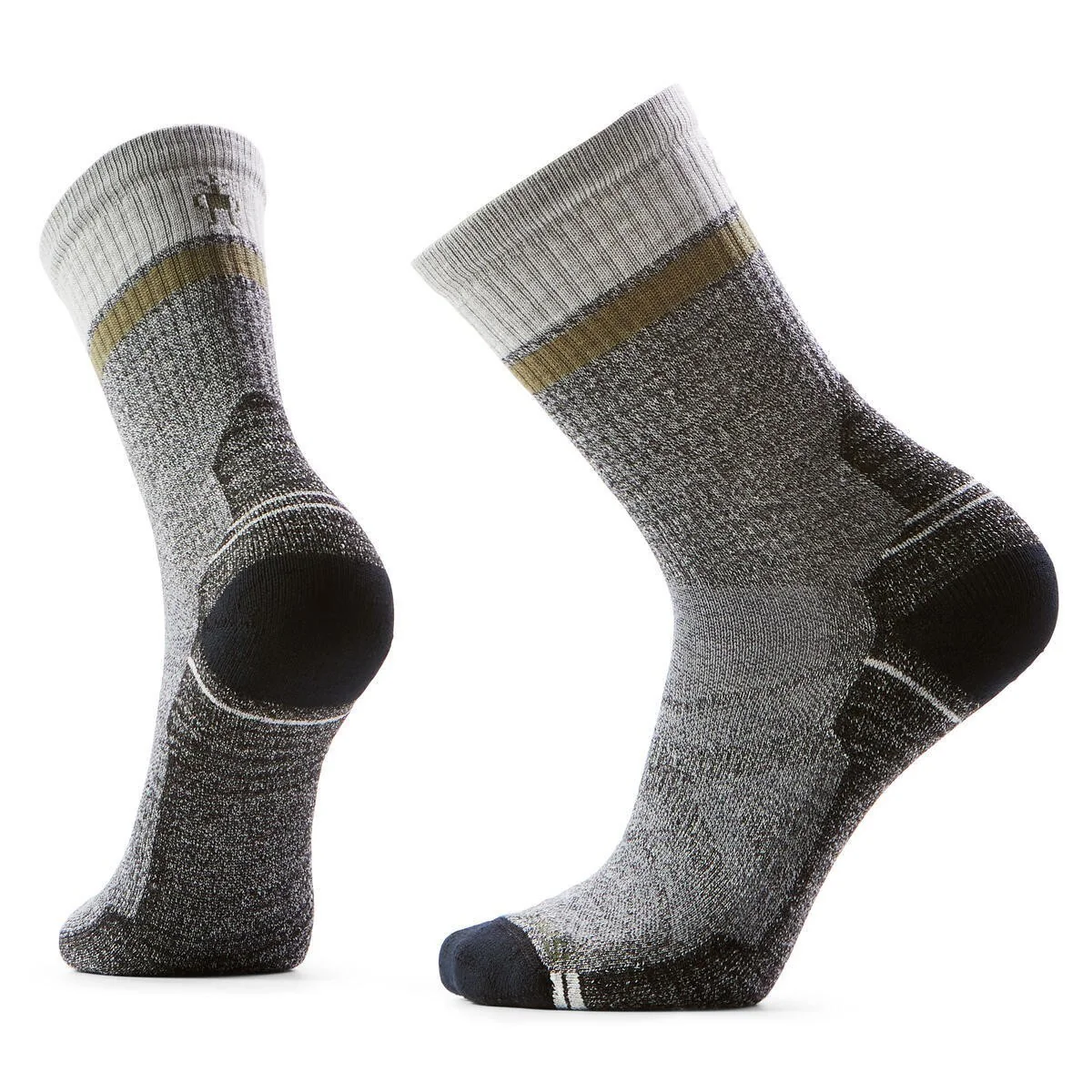 Hike Light Cushion Winding Trail Crew Socks Light Gray-ash